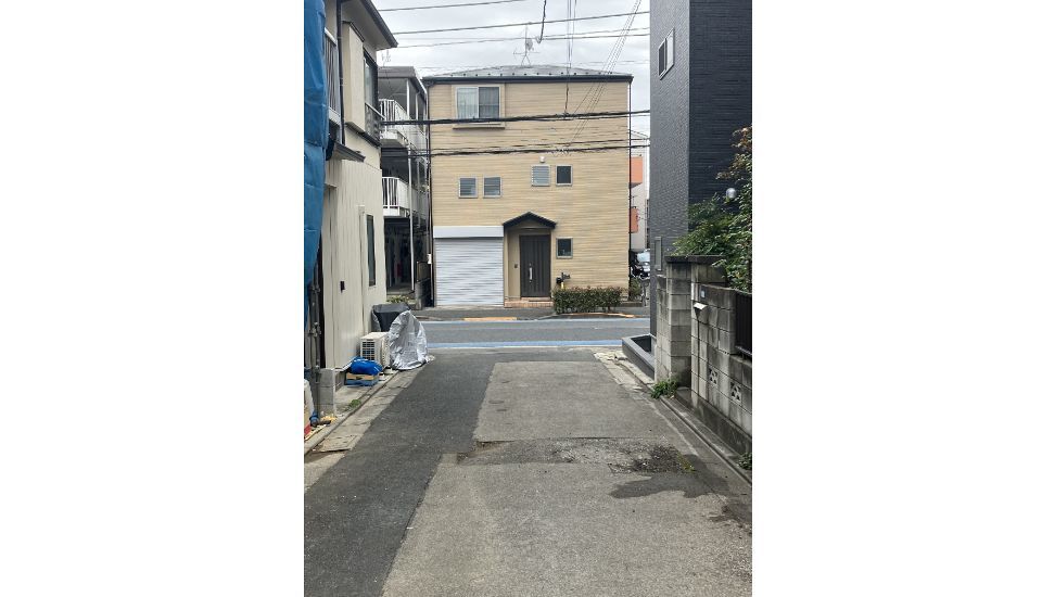 現地前面道路